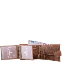 Кожаное портмоне DNK Leather DNK-02L-BAW-TAN