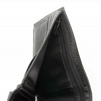 Мужской кожаный кошелек с зажимом для купюр BE BRETTON 168-24F black