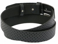 Мужской кожаный ремень под джинсы Skipper 1110-38 черный 3,8 см