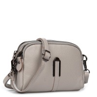 Женский молодежный кожаный клатч ALEX RAI 99101 beige