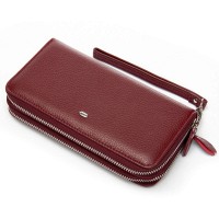 Женский кожаный кошелек Bright DR. BOND W39 wine red