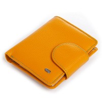 Женский кожаный кошелек Rainbow DR. BOND WRS-415-1 yellow
