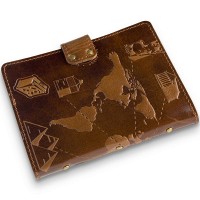 Картхолдер из кожи HiArt CH-06 Crystal Amber 7 wonders of the world