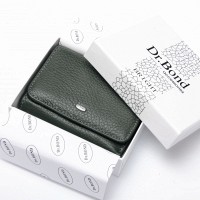 Женский кожаный кошелек Bright DR. BOND WS-403 green