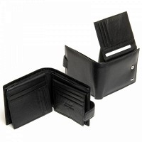 Кожаный мужской кошелек Classic DR. BOND M2215 black