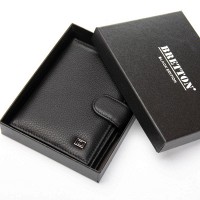 Мужской кожаный кошелек BE BRETTON 42-1 black