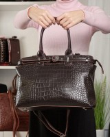 Женская кожаная сумка ALEX RAI 00108 brown