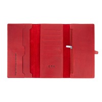 Портмоне из натуральной кожи Hi Art WP-08br Shabby Red Berry