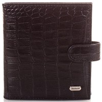 Мужская коричневая кожаная визитница DESISAN SHI210-2KR