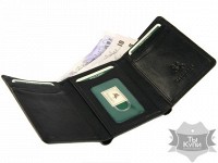 Мужской кошелек Visconti HT-18 из натуральной кожи черный