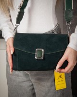Женская замшевая сумка ALEX RAI 93055 green
