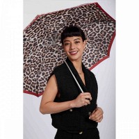 Зонт женский механический Fulton Minilite-2 L354 Lusterous Leopard (Леопард)