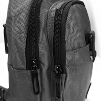 Мужская тканевая сумка-слинг Lanpad 63745 gray