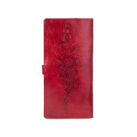 Тревел-кейс из кожи Hi Art TC-01 Crystal Red Mehendi Classic