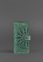 Кожаный женский кошелек BlankNote 7.0 Инди изумруд bn-pm-7-iz-ls