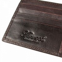 Английский мужской кожаный кошелек Ashwood 1211 VT Brown