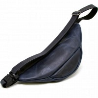 Кожаная синяя сумка на пояс Tarwa rk-3034-3md