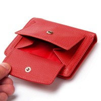 Женский кожаный кошелек Bright DR. BOND WS-415-1 red