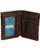 Мужской кожаный коричневый бумажник TRAUM 7110-43