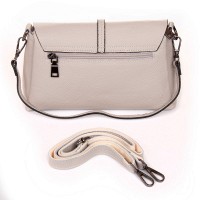 Женская кожаная сумка ALEX RAI 99104 beige