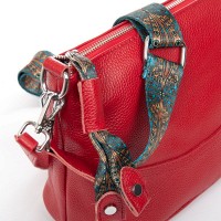 Женская кожаная молодежная сумка ALEX RAI 99120 red