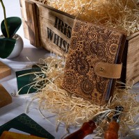 Кожаный картхолдер Hi Art «Mehendi Art» CH-06 Shabby Honey