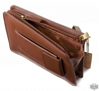 Мужская кожаная борсетка Visconti TED 02617 brn