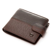 Мужской кожаный кошелек с зажимом для купюр BE BRETTON 208-L0613 brown mix