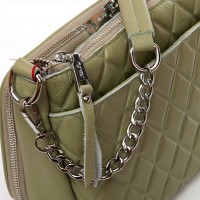 Женская кожаная сумка ALEX RAI 8912-10 olive