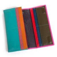 Женский кожаный кошелек Rainbow DR. BOND WRS-501-2 plum-red