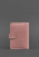 Кожаная обложка для паспорта  3.0 розовая BN-OP-3-PINK-PEACH