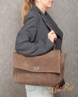 Женская замшевая сумка ALEX RAI DSWR·6A caramel