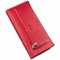 Женский красный кошелёк из натуральной кожи KARYA 17396