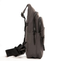 Мужская тканевая сумка-слинг Lanpad 83045 grey бол