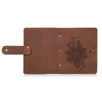 Кожаный картхолдер Hi Art «Mehendi Classic» CH-06 Shabby Cumaru