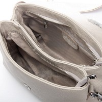 Женская кожаная сумка ALEX RAI 99115 beige