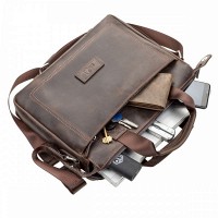 Мужская кожаная сумка SHVIGEL 11108