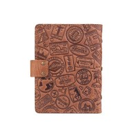 Кожаный картхолдер Hi Art «Let's Go Travel» CH-06 Shabby Cumaru