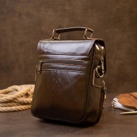 Мужская кожаная сумка через плечо Vintage 20412 