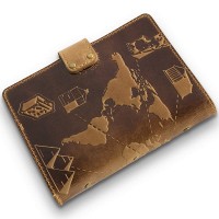 Картхолдер из кожи HiArt CH-06 Shabby Dingo 7 wonders of the world