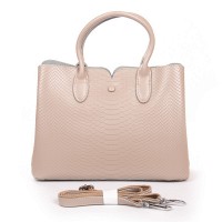 Женская кожаная сумка классическая ALEX RAI 8637 beige