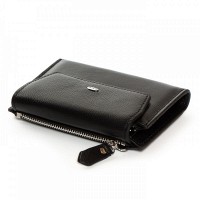 Женский кожаный кошелек Classik  DR. BOND WN-23-12 black