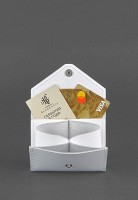 Кожаный кард-кейс BlankNote 3.0 белый с мандалой bn-kk-3-light