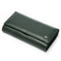 Женский кожаный кошелек Bright DR. BOND W46 green