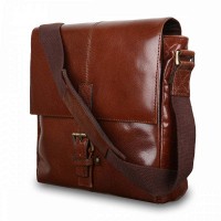Мужская кожаная сумка Ashwood Murphy Chestnut (Каштановый)
