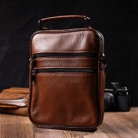 Кожаная мужская сумка через плечо Vintage 21954 