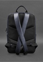 Мужской кожаный рюкзак BlankNote FOSTER BN-BAG-39-NAVY-BLUE