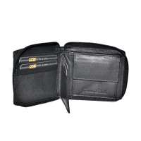 Мужской  кожаный кошелек JCB NC38 Black (Черный)