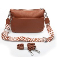 Женская кожаная сумка через плечо ALEX RAI 8269 khaki