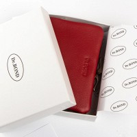 Женский кожаный кошелек Classik  DR. BOND WN-23-14 red